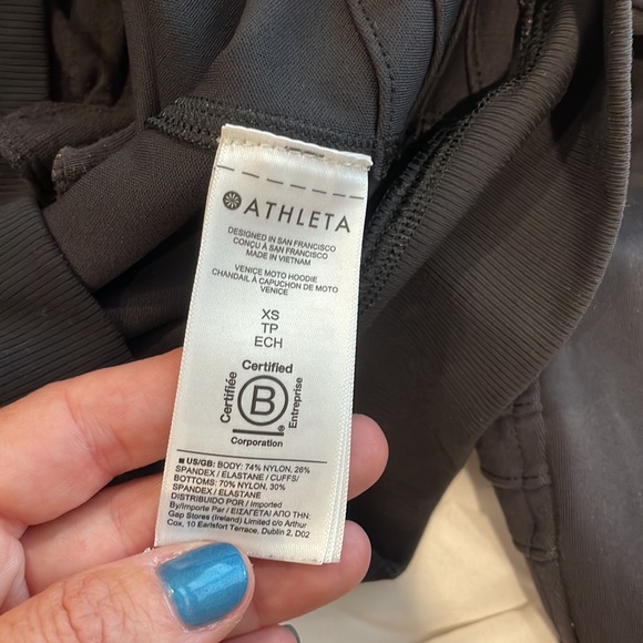 Athleta | Black Quarter-Zip Hoodie | Size XS - Picture 7 of 7